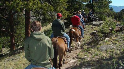 Horseback rides in Colorado.