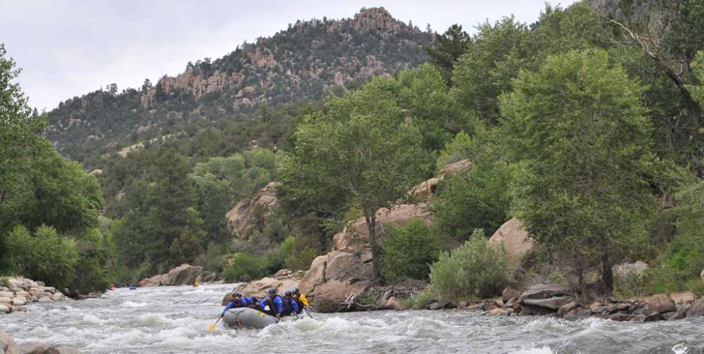 Colorado whitewater rafting the Narrows.